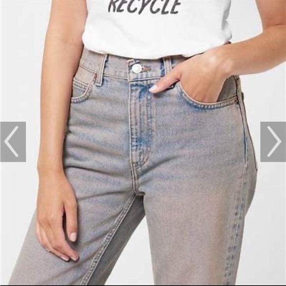 Re/Done 70s Loose Flare Tinted Blush Jeans - Picture 2 of 7